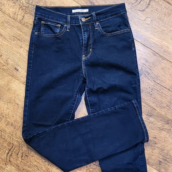 LEVI'S High Rise Straight Leg Jeans - Sz 27 - NEW NWOT - Picture 2 of 6